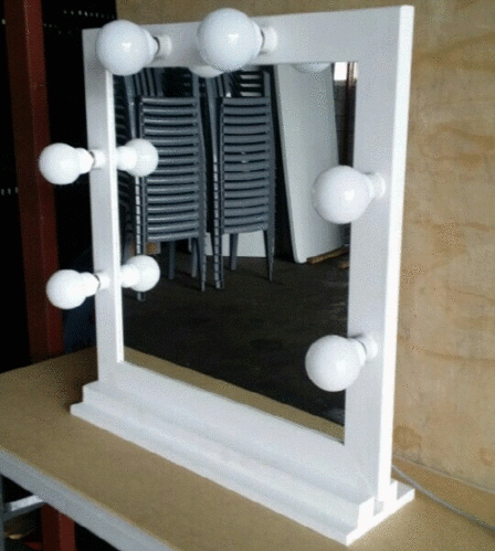 조명거울 6구(화이트)